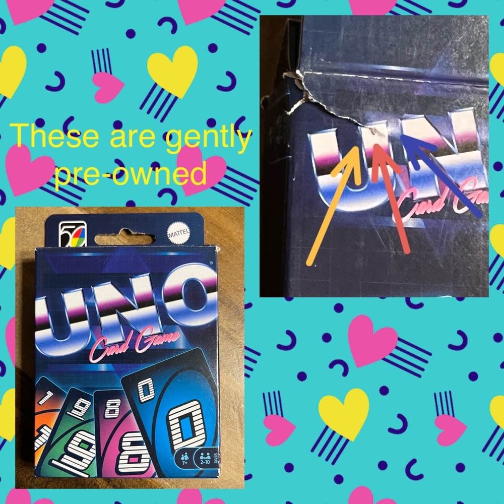 Mattel UNO 1980s 80s Retro Version Family Card Game #2 of 5 in Series